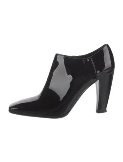 Pre-owned Prada Patent Leather Boots In Black