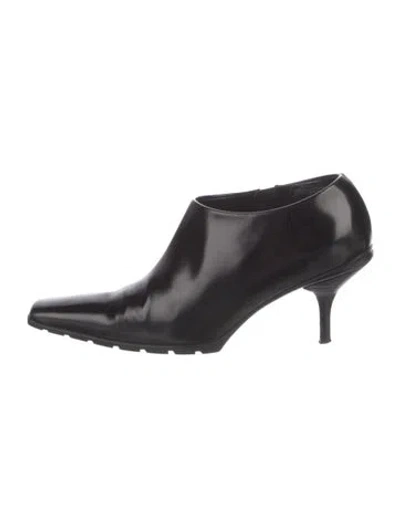 Pre-owned Prada Patent Leather Boots In Black