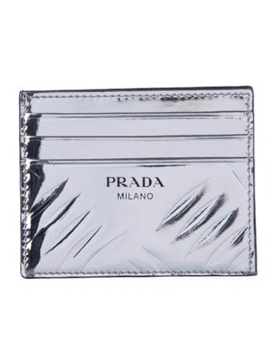 Pre-owned Prada Patent Leather Card Holder