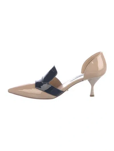 Pre-owned Prada Patent Leather D'orsay Pumps