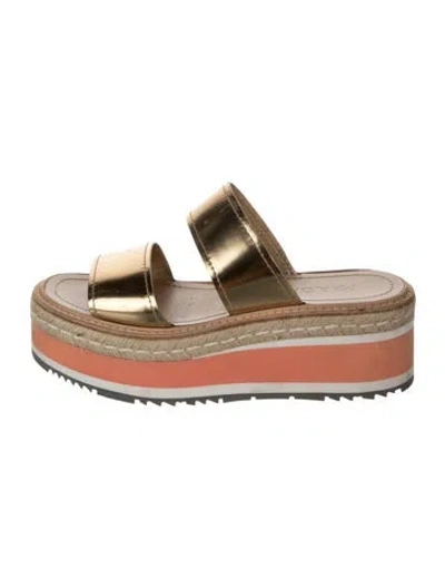 Pre-owned Prada Patent Leather Espadrilles