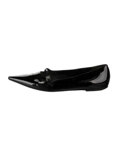 Pre-owned Prada Patent Leather Flats In Multi
