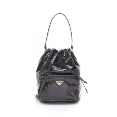 Pre-owned Prada Patent Leather Handbag () In Black