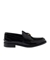 Prada Patent Leather Loafers In Black