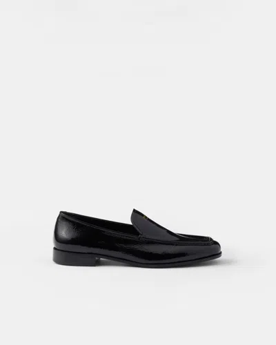 Prada Patent Leather Loafers In Black
