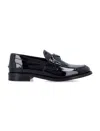 Prada Patent Leather Loafers In Black