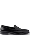 Prada Patent-leather Loafers In Black