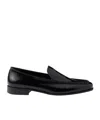 Prada Patent-leather Loafers In Black