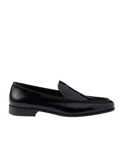 PRADA PRADA ROUND-TOE SLIP-ON LOAFERS