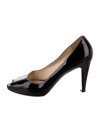 Pre-owned Prada Patent Leather Pumps In Black