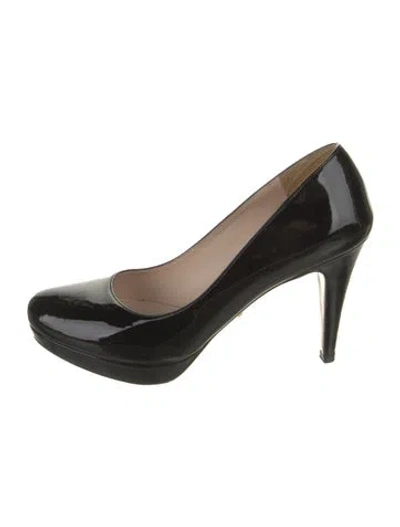 Pre-owned Prada Patent Leather Pumps In Black