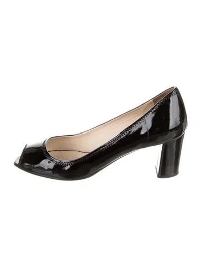 Pre-owned Prada Patent Leather Pumps In Black