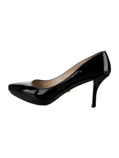 Pre-owned Prada Patent Leather Pumps In Black