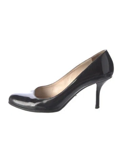 Pre-owned Prada Patent Leather Pumps In Black