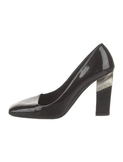 Pre-owned Prada Patent Leather Pumps In Black