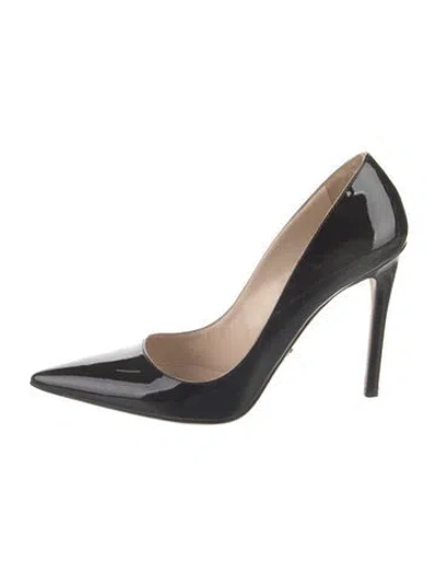 Pre-owned Prada Patent Leather Pumps In Black