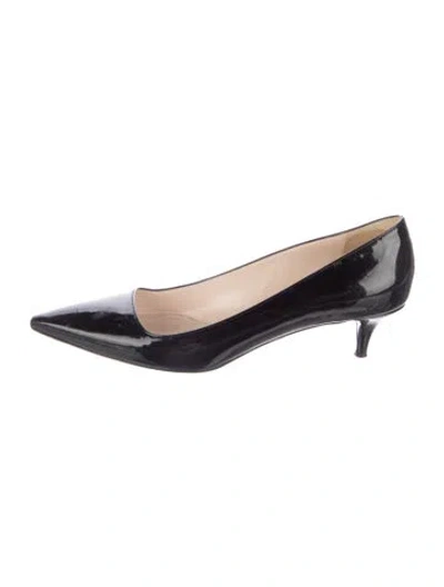 Pre-owned Prada Patent Leather Pumps In Black
