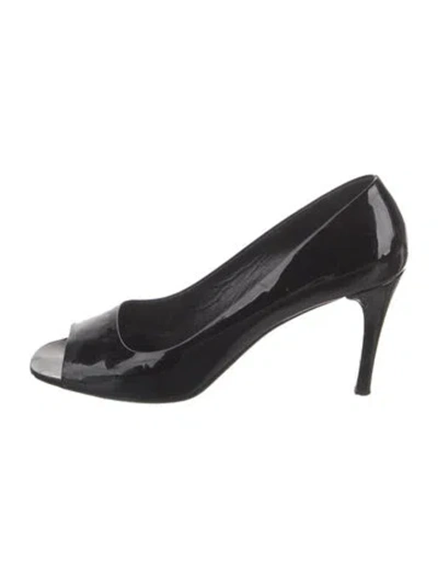 Pre-owned Prada Patent Leather Pumps In Black