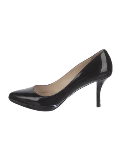 Pre-owned Prada Patent Leather Pumps In Black