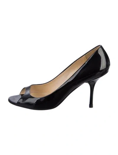 Pre-owned Prada Patent Leather Pumps In Black