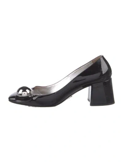Pre-owned Prada Patent Leather Pumps In Black