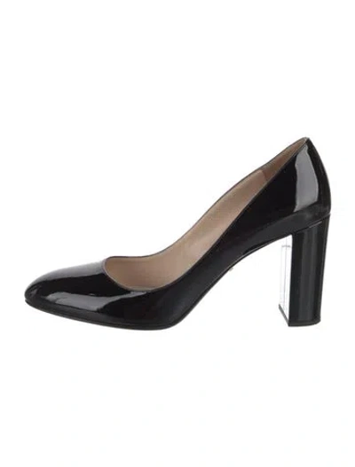 Pre-owned Prada Patent Leather Pumps In Black