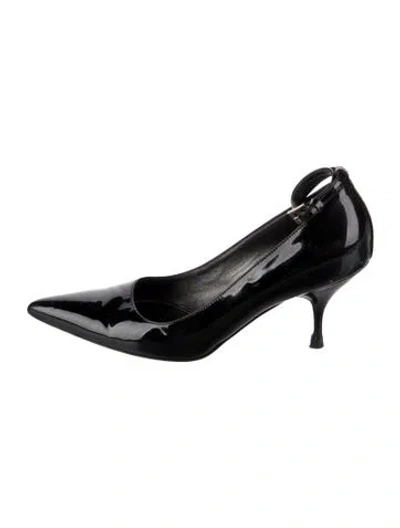 Pre-owned Prada Patent Leather Pumps In Black