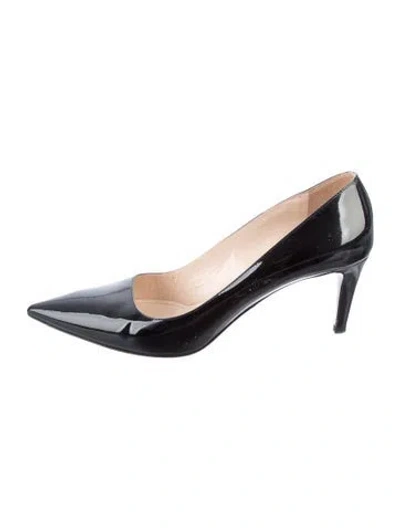 Pre-owned Prada Patent Leather Pumps In Black