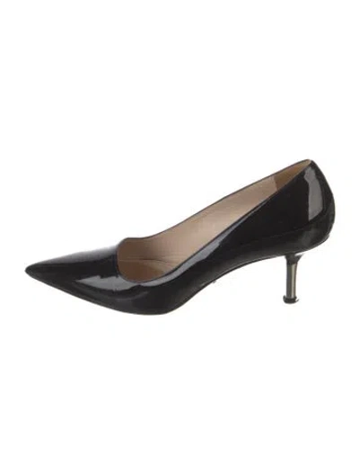 Pre-owned Prada Patent Leather Pumps In Black