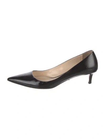 Pre-owned Prada Patent Leather Pumps In Black