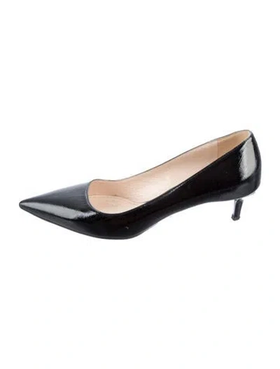 Pre-owned Prada Patent Leather Pumps In Black