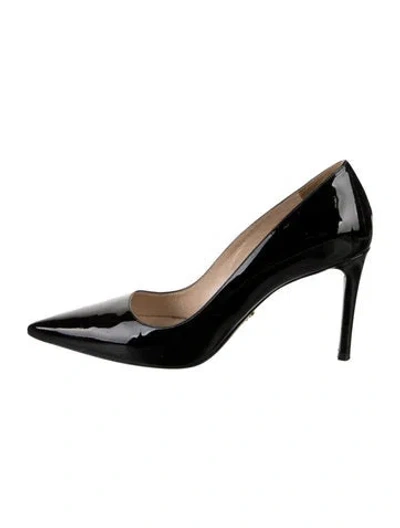 Pre-owned Prada Patent Leather Pumps In Black