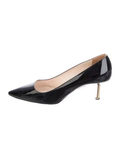 Pre-owned Prada Patent Leather Pumps In Black