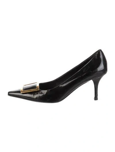 Pre-owned Prada Patent Leather Pumps In Black