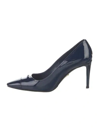 Pre-owned Prada Patent Leather Pumps In Blue