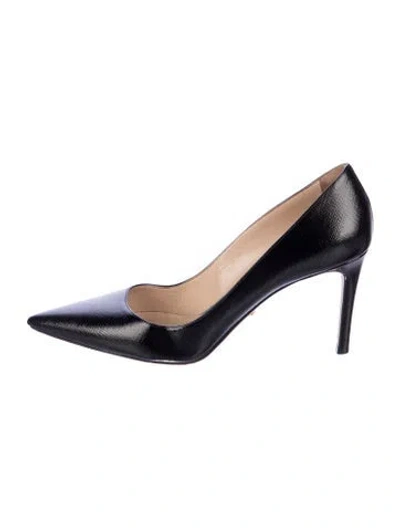 Pre-owned Prada Patent Leather Pumps In Blue