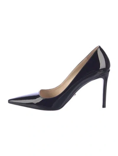 Pre-owned Prada Patent Leather Pumps In Blue