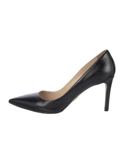 Pre-owned Prada Patent Leather Pumps In Blue