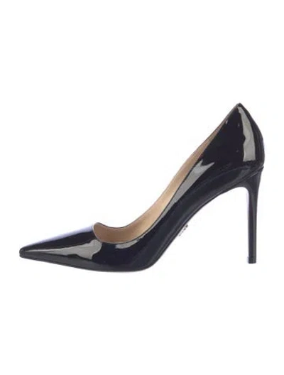 Pre-owned Prada Patent Leather Pumps In Blue