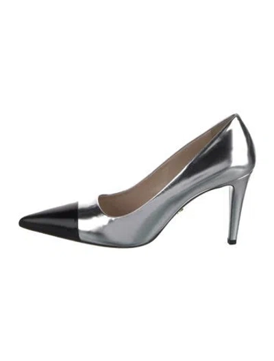 Pre-owned Prada Patent Leather Pumps In Multi