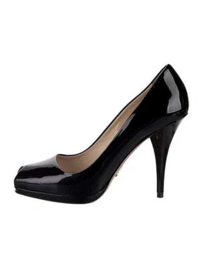 Pre-owned Prada Patent Leather Pumps In Multi