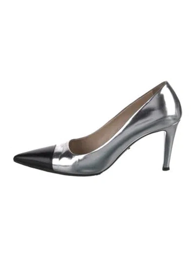 Pre-owned Prada Patent Leather Pumps In Multi