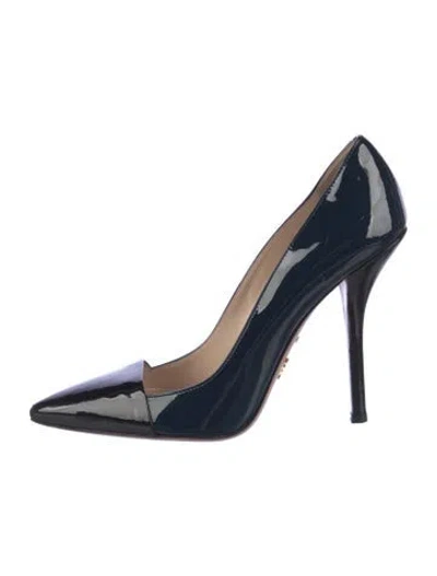 Pre-owned Prada Patent Leather Pumps In Multi