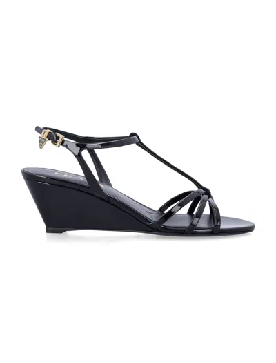 Prada Patent Leather Sandals In Multi