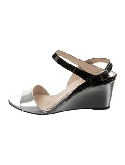 Pre-owned Prada Patent Leather Sandals In Multi