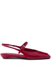 Prada Patent Leather Slingback Ballerinas In Multi