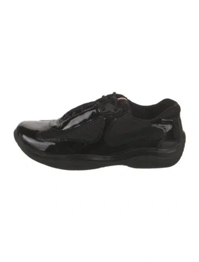 Pre-owned Prada Patent Leather Sneakers In Multi