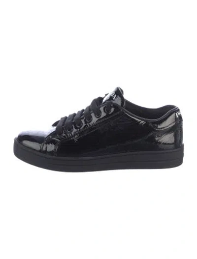 Pre-owned Prada Patent Leather Sneakers In Multi