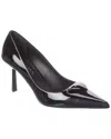 Prada Patent Pointy-toe Pump In Black