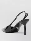 Prada Patent Pumps Pointed Toe High Heel In Black